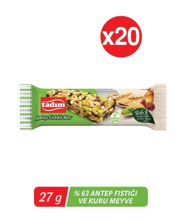 Tad m Bar Pistachio 27gr 20 Pack