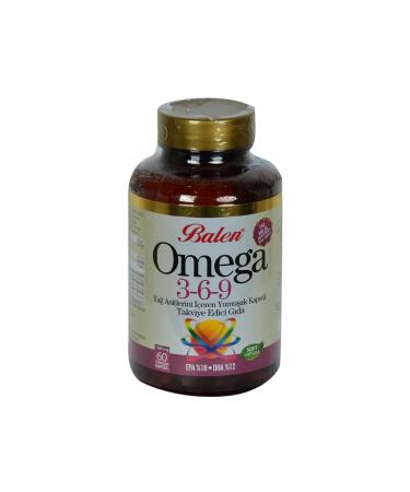 Balen Halal Certified Omega 3-6-9 1585 Mg X 60 Softgels Epa 18 Dha 12