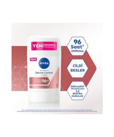 NIVEA Women's Stick Deodorant Derma Control Clinical 50 ml Anti-Underarm Darkening with Vitamin C