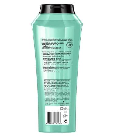 Gliss Nutribalance Repair Anti Hair Loss Shampoo 500 ml 6 Pieces - Buy Online on GoSupps.com