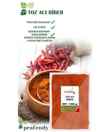 Bukhara BUHARA POWDERED HOT PEPPER 1000 GR - Buy Online on GoSupps.com