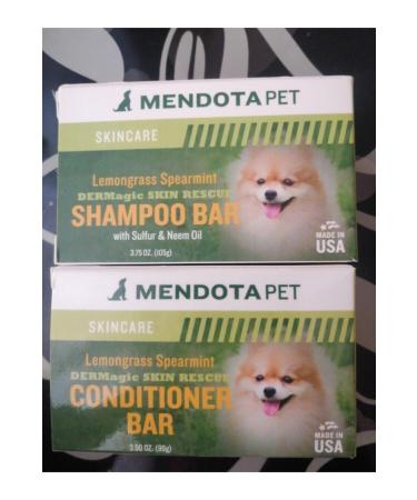 Mendota Dermagic Dog Shampoo Bar and Conditioner Bar for Skin and Coat Problems