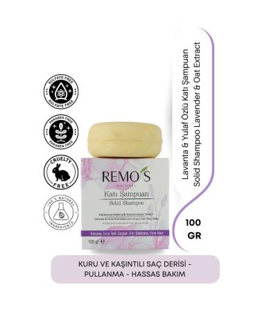 RemosNatural Lavender & Oatmeal Solid Shampoo 100 Gr