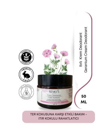 RemosNatural Geranium Extract Cream Deodorant