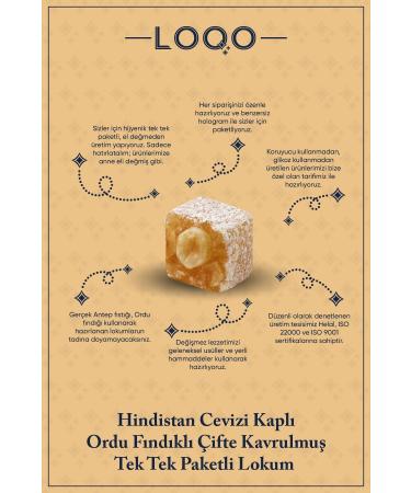 LOQO Hazelnut Double Roasted Turkish Delight 1 Kg (Individually Packaged) 1002 - Buy Online on GoSupps.com