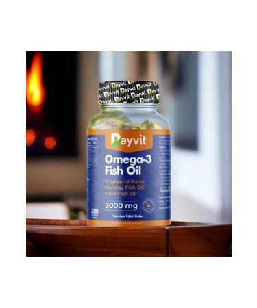 Dayvit Omega 3 Norway Fish Oil Hydrolyzed Collagen 2000mg 200 Capsules