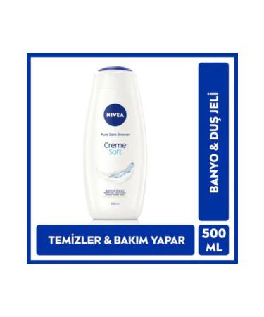 NIVEA Creme Soft Bath and Shower Gel Pro-vitamin and Almond Oil 500 ml