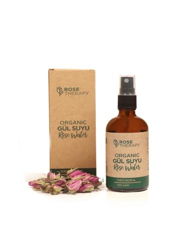 Rose Therapy Organic Full Oil Natural Rose Water 100 Ml - Buy Online on GoSupps.com