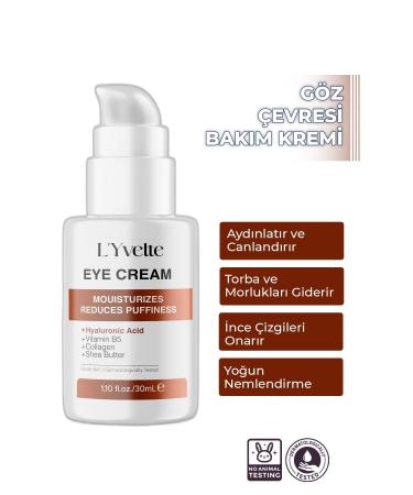 LYvette Anti-Bag Anti-Blemish and Anti-Fine Line Brightening Under Eye Care Cream 30 ml