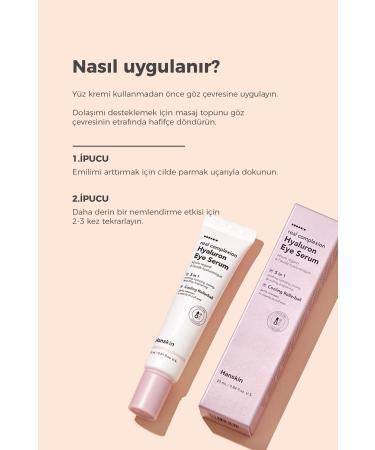 Hanskin -hyaluron Eye Serum (Anti Wrinkle / MOISTURIZER / PLUMPING) Cream 25 ml - Buy Online on GoSupps.com