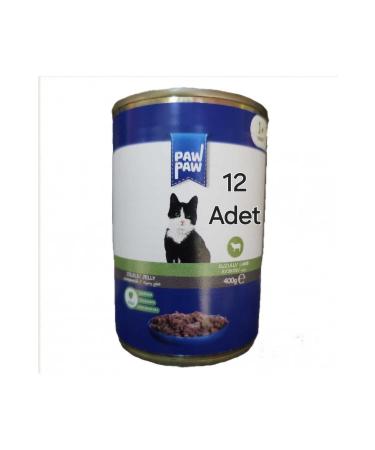 Saygin Pet Jelly Lamb Meat Adult Cat Canned Food 400 gr 12 Pieces