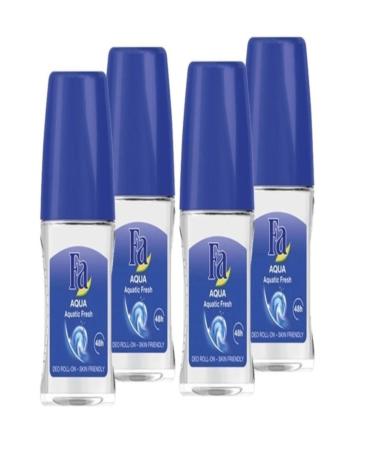 Fa Aqua Mini Roll-On x 25 ML 4 Pieces