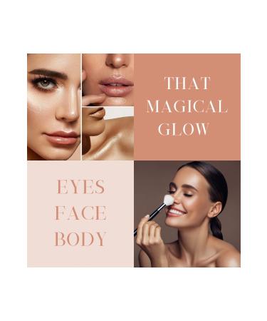 EDA LUXURY BEAUTY Golden Bronzer Illuminator Fierce Star Shine Highlighter Shimmering Silky Satin Vegan Glow Makeup - Buy Online on GoSupps.com