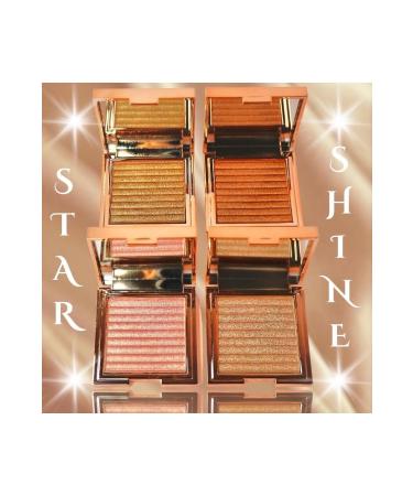 EDA LUXURY BEAUTY Golden Bronzer Illuminator Fierce Star Shine Highlighter Shimmering Silky Satin Vegan Glow Makeup - Buy Online on GoSupps.com