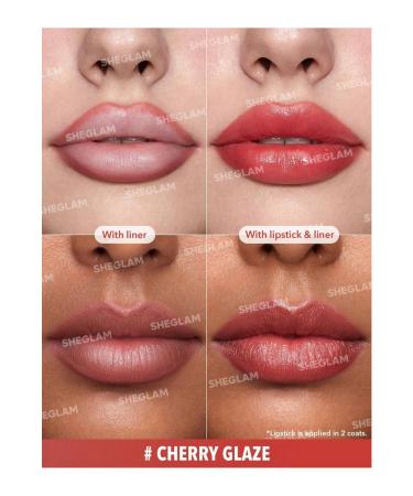 SHEGLAM GLAM 101 LIPSTICK & LINER DUO lip pencil and lipstick pencil 2in1 - Buy Online on GoSupps.com