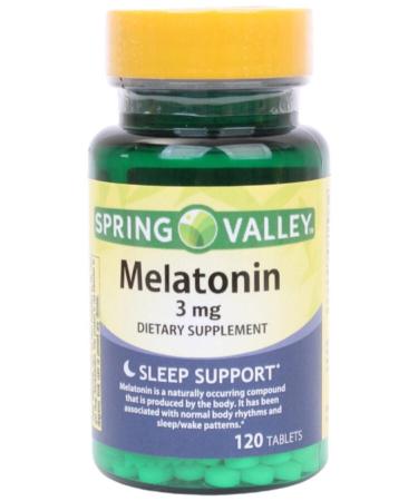 Melatonina Spring Valley Melatonin 3 Mg 120 Tablets Melatonin For Those With Sleeping Problems