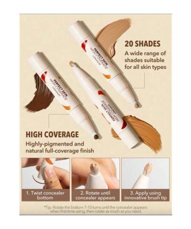 SHEGLAM PERFECT SKIN HIGH COVERAGE CONCEALER 4.5g Alcohol free Vegan concealer - Buy Online on GoSupps.com
