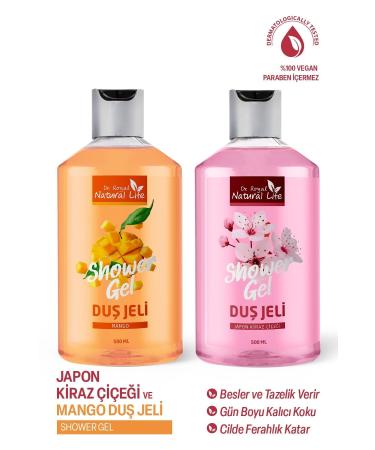 Dr.Royal Natural Life Purifying Moisturizing Refreshing Mango + Japanese Cherry Blossom Bath and Shower Gel 400 ml