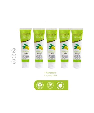 HAREM'S Natural Olive Oil Hand and Body Cream 50 ml (5 Pieces)