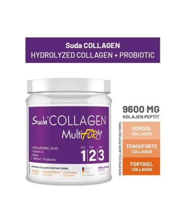 Collagen Multiform Collagen in Water Unflavored 300gr - 9600 mg Hydrolyzed Collagen Peptide - Type 1 Type 2 Type 3 - Buy Online on GoSupps.com