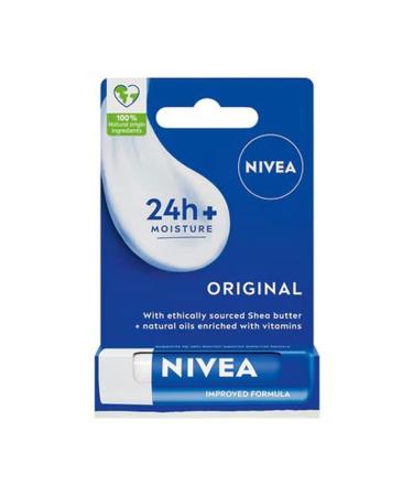NIVEA Lip Care Cream Original 4.8 g 24 Hour Moisture Shea Butter