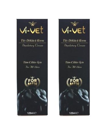 Vi vet Vivet Hair Removal Cream for Men 125 ml X 2 Pcs