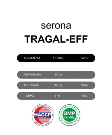 TRAGAL EFF Serona Tragal-eff Vitamin C Zinc & Astragalus Effervescent Tablet - Buy Online on GoSupps.com