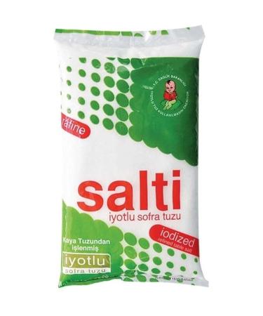 Salti Salt Iodized Table Rock Salt 6 X 3000 gr (18 KG)