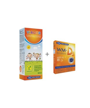 Viador Food Friendly Herbal Syrup + WM-D3 Vitamin D3 Containing Supplementary Food