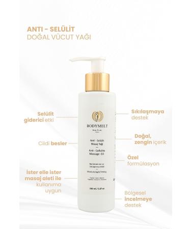 BODYMELT Anti-Cellulite Natural Massage Oil Anti-Cellulite Firming Vegan Care Oil 200 ml - Buy Online on GoSupps.com