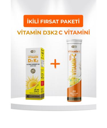 ORFARMA Vitamin D3K2&Vitamin C Advantage Package