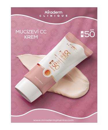 Miraderm M RADERM MIRACLE CC CREAM 50+ - Buy Online on GoSupps.com