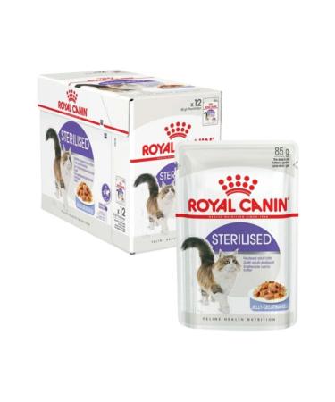 Royal Canin Roya Sterilized Neutered Cat Wet Food 12 Pieces X 85 gr Jelly Pouch Gel - Buy Online on GoSupps.com