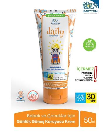 BABYTON Daily Sunscreen Cream for Babies and Children 50 ml