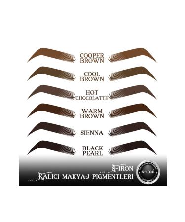 S-IRON COSMETIC Cool Brown Permanent Makeup Eyebrow Dye 12 ml - Buy Online on GoSupps.com