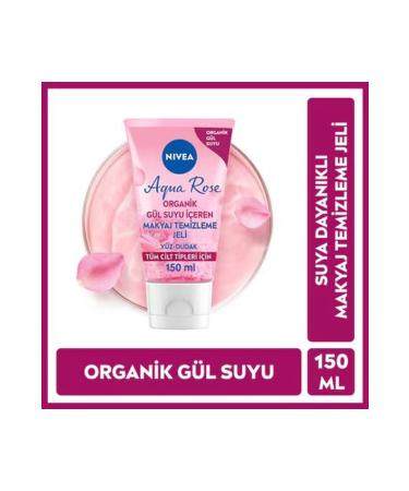 NIVEA Aqua Rose Organic Rose Water Make-Up Remover Gel 150 ml