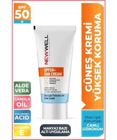 New Well Sun Cream High Protection Spf 50+ Aloe Vera