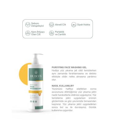 Hudlys Anti-Acne and Blackhead Purifying and Refreshing Vitamin C Facial Cleansing Gel 400 ml - Buy Online on GoSupps.com