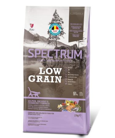 Spectrum Low Grain For Sterilized Cats With Salmon Anchovy And Cranberry 2 Kg