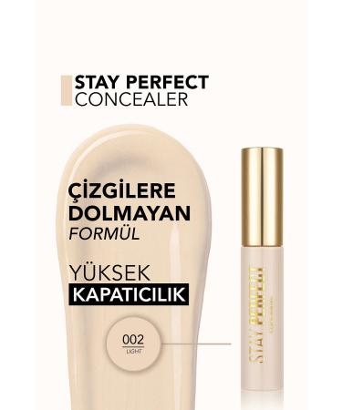 Flormar Natural Finish Concealer (WARM UNDERTONE) - Stay Perfect Concealer - 002 Light - 8682536037129 - Buy Online on GoSupps.com