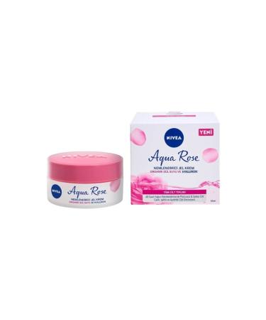 NIVEA Aqua Rose Moisturizing Gel Cream with Organic Rose Water and Hyaluron 50ml