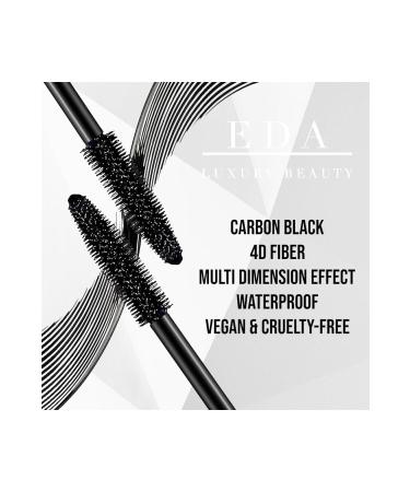 EDA LUXURY BEAUTY 4d Silk Mascara Eyelash Extension False Lash Effect Volume Lifting Volume Effect Curl Vegan Waterproof - Buy Online on GoSupps.com