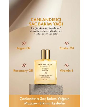 Mandamarina Rosemary Oil and 18 Herbs Hair Loss and Excessive Damaged Hair Coconut Essence Care Oil - Buy Online on GoSupps.com