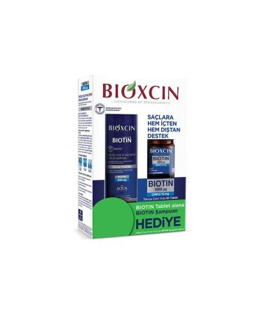 Bioxcin Biotin 5.000 Mcg 60 Tablets 1 PCS + Biotin Shampoo 300 Ml 1 PCS + 100ml Facial Cleansing Gel 1 PCS