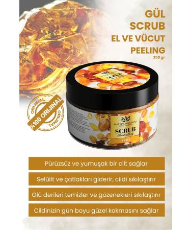 Arab Makeup World Amber Scrub - Amber Hand & Body Peeling 250gr