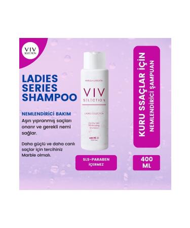 VIV SELECTION Moisturizing Shampoo for Dry Hair 400 Ml-ladies Series