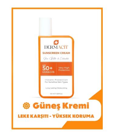 DERMACIT Anti-Spot Sunscreen for Sensitive Skin - SUNSCREEN CREAM SPF 50+ (UVA & UVB 50ml)