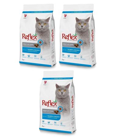 Reflex Salmon & Anchovy Adult Cat Food 2 Kg. X (3 Pieces)