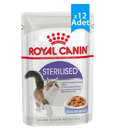 Royal Canin Pouch Jelly Sterilized Neutered Wet Cat Food 85 Gr X 12 Pieces