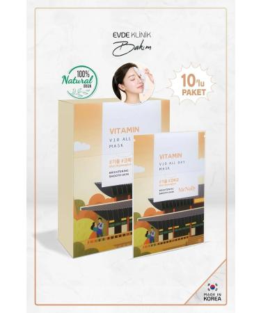 McNally All Day Mask - Vitamin 10 Disposable Korean Face Mask Made In Korea